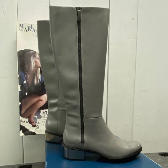 NEW COLE HAAN ~Special Edition ~Maria Sharapova~ Leather BOOTS GRAY 7 $498 - Picture 9 of 16